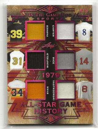 2019 Leaf In The Game Asg - 05 Ryan,  Parker,  Rice,  Etc 6 - Color Gu Jsy 