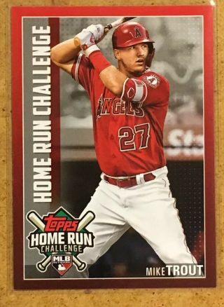 2019 Topps Series 2 Home Run Challenge (code) Mike Trout