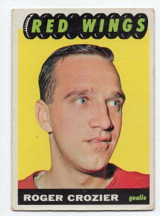1x Roger Crozier 1965 66 Topps 42 Ex Detroit Red Wings