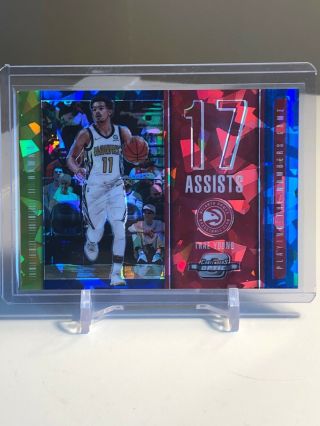 2019 Contenders Optic TRAE YOUNG CRACKED ICE RED PRIZM RC 4