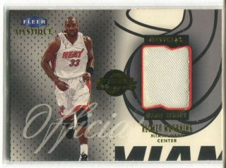 1999 - 00 Fleer Mystique Alonzo Mourning Feel The Game Jersey