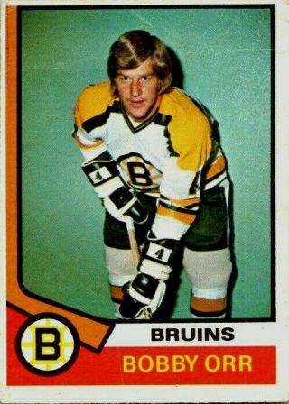 1974 - 75 O - Pee - Chee Bobby Orr 100 Good Hockey Card