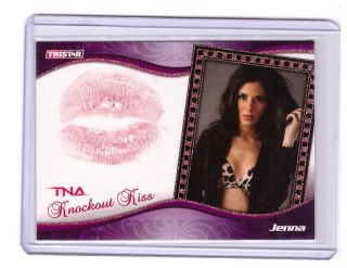 2009 Tna Impact Wwe Jenna Authentic Kiss Card D /75