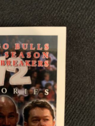 1996 - 97 topps chrome refractor Michael Jordan 72 Card. ,  The Bulls 10