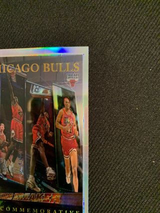1996 - 97 topps chrome refractor Michael Jordan 72 Card. ,  The Bulls 6