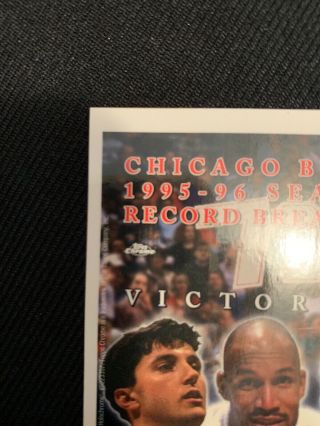 1996 - 97 topps chrome refractor Michael Jordan 72 Card. ,  The Bulls 9