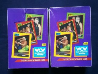 1991 Impel Wcw World Championship Wrestling Trading Cards Box Case Fresh