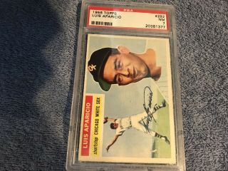 1956 Topps Baseball Card 292 Luis Aparacio Rc Psa 7