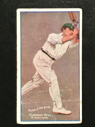 1906 Sniders & Abrahams Cigarette Card Cricketers In Action C Hil South Aust