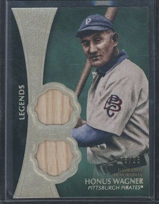2019 Topps Tier One Honus Wagner Dual Game - Bat Card 16/25 Pirates