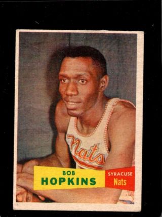 1957 Topps 53 Bob Hopkins Good,  Rc Rookie Adtr0328