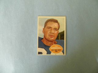 Pat Summerall 1960 Topps Card - No.  77 - Ex.  Plus