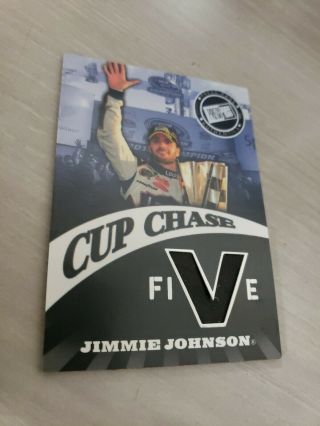 Jimmie Johnson 2010 Press Pass Cup Chase Five Race Tire Card