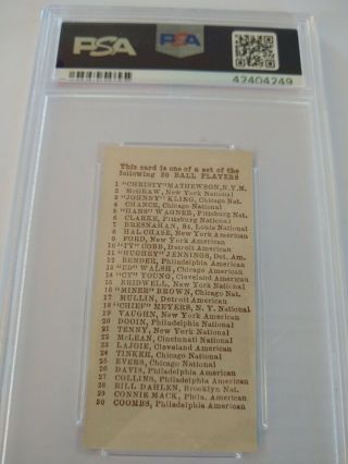 1910 E98 Set Of 30 Larry McLean Green PSA DNA Graded EX - MT 6 Baseball Card 5
