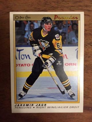 Czech It 1990 - 91 Opc Premier Jaromir Jagr Rookie 50 Pittsburgh York