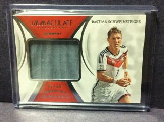 2018 - 19 Immaculate Soccer Jersey Card Bastian Schweinsteiger Rm - Bs 1/50 Germany
