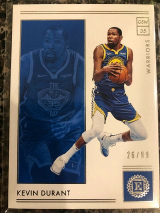 Kevin Durant 2018 - 19 Panini Encased 26/99 - Golden State Warriors