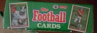 1991 Topps Football Factory Complete Set 1 - 660