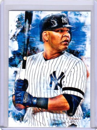 2019 Edwin Encarnación York Yankees 1/1 Art Aceo Sketch Print Card By:q