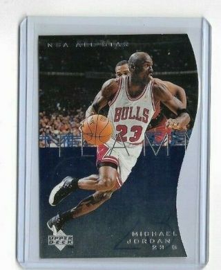 Michael Jordan 1997 - 98 Upper Deck Basketball Teamates Die Cut Insert - Bulls