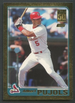 2001 Topps Gold Traded T247 Albert Pujols Cardinals Rc Rookie /2001 Pack Fresh
