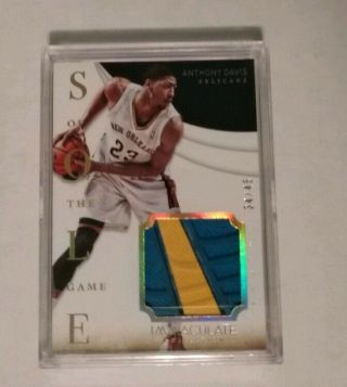 Anthony Davis - 2013/14 Immaculate - Sole Of The Game - Shoe Patch - 34/45 -