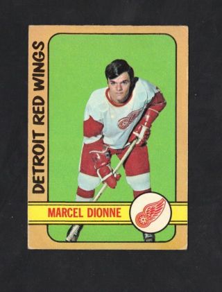 1972 - 73 Opc Marcel Dionne 8 Red Wings Ex (ref 4058)