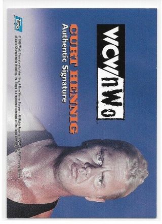 1998 WCW TOPPS AUTHENTIC AUTO AUTOGRAPH CARD WWE - 