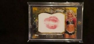 2018 Topps Wwe Gold Kiss Card Alexa Bliss 5/10 M/nm