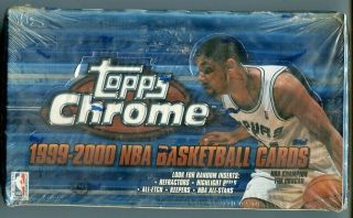 1999 - 00 Topps Chrome Basketball Factory Box Unopen