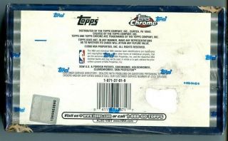 1999 - 00 TOPPS CHROME BASKETBALL FACTORY BOX UNOPEN 2