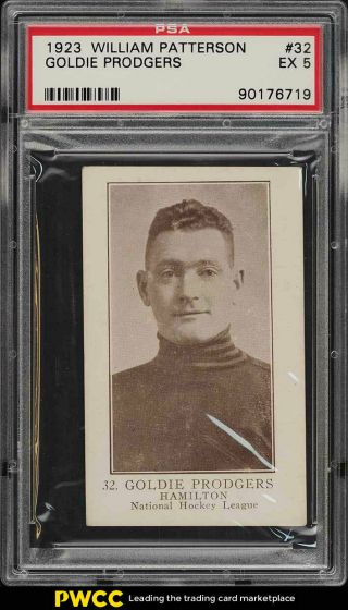 1923 V145 - 1 Paterson Hockey Goldie Prodgers 32 Psa 5 Ex (pwcc)