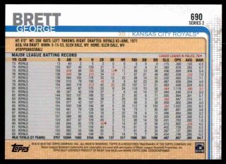 2019 Topps Series 2 Variation SP George Brett Royals 690 2