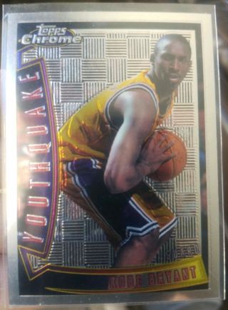 Kobe Bryant 1996 - 97 Topps Chrome Youthquake Insert Rookie Rc Card Yq15 Centered