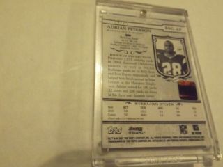 2007 BOWMAN STERLING GOLD ADRIAN PETERSON AUTOGRAPH RC ROOKIE ONLY 25 WOW 2