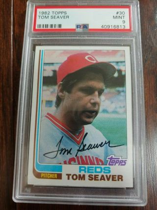 1982 Topps Tom Seaver Cincinnati Reds 30 Psa 9