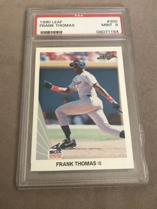 1990 Leaf Frank Thomas Psa 9