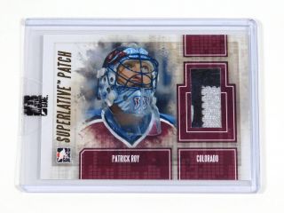 2012 - 13 Itg In The Game Superlative Patrick Roy Gold 2 Color Patch 1 Of 9