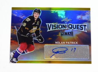2016 - 17 Leaf Metal Vision Nolan Patrick Prismatic Gold Auto 1/1