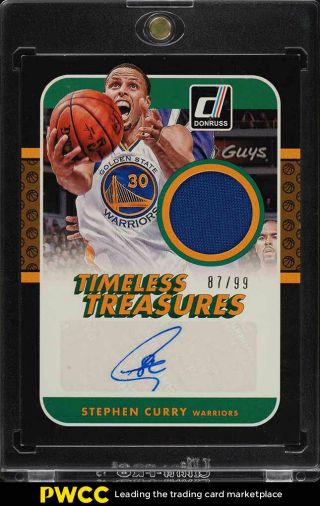 2014 Panini Timeless Treasures Stephen Curry Auto Patch /99 Tt - Sc (pwcc)