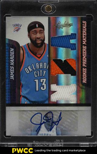 2009 Absolute Memorabilia James Harden Rookie Rc Auto Patch Jsy 13/499 (pwcc)