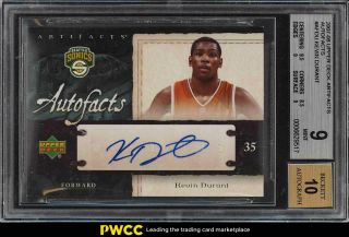 2007 Upper Deck Artifacts Autofacts Kevin Durant Rookie Rc Auto Bgs 9 Mt (pwcc)