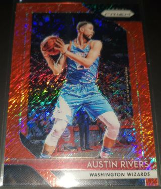 Austin Rivers 2018 - 19 Panini Prizm Fotl Shimmer Red Prizm Card (