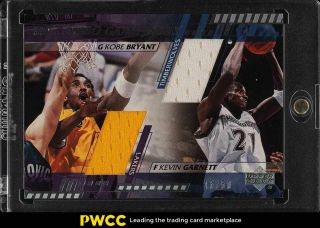 2000 Upper Deck Game Jerseys Kobe Bryant Kevin Garnett Patch /50 Kb - Kg (pwcc)