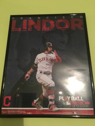 2019 Mlb All Star Game Fanfest Cleveland Indians Francisco Lindor Sga Poster