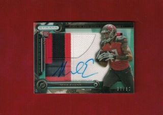 2014 Topps Strata Mike Evans Autograph Auto Jumbo 4 Color Patch Jersey Sp Rc /50