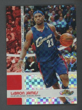 2005 - 06 Topps Finest Xfractor Lebron James Cleveland Cavaliers 88/99