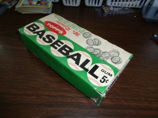 1962 Topps Baseball 5 Cent Empty Wax Box With Bonus Very