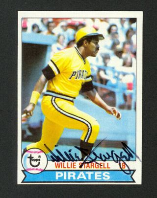 1979 Topps Willie Stargell 55 - Pittsburgh Pirates - Signed Autograph Auto - Nm