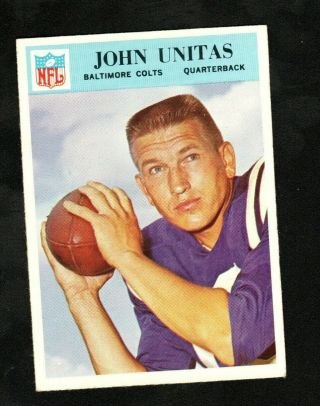 Johnny Unitas 1966 Philadelphia Card 24 Ex - Mt,  Baltimore Colts
